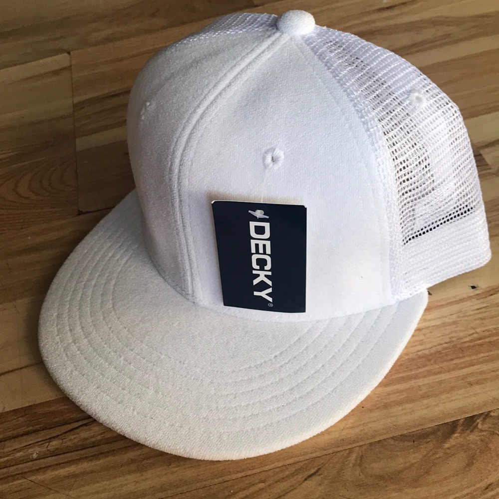 White Decky hat